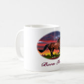 Geborene Gratiskunst Kaffeetasse (Vorderseite Links)