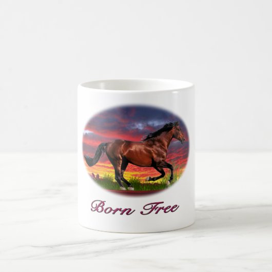 Geborene Gratiskunst Kaffeetasse (Mittel)