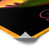 Geborene Gratiskunst Poster (Ecke)