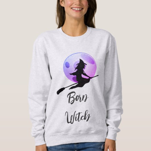 Geborene Hexe - Halloween Sweatshirt (Vorderseite)