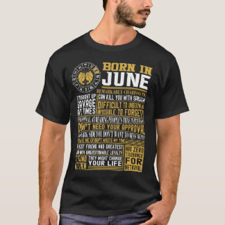 Geborene im Juni Tatsachen T-Shirt