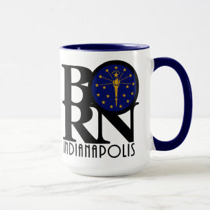 GEBORENE Indianapolis 15 Oz Tasse