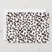 Geborene Jungtiere Jungle Leopard Print Geburtstag Einladung (Rückseite)