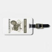 Geborene kostenlose Chopper Motorrad Massachusetts Gepäckanhänger (Vorderseite horizontal)