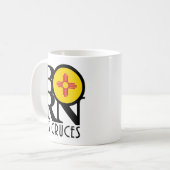 GEBORENE Las Cruces New Mexico 11oz Kaffeetasse (Vorderseite Links)
