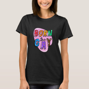 geborene Liebe für schwule Regenbogen T-Shirt