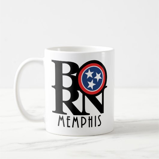 GEBORENE Memphis 11oz Kaffeetasse (Links)