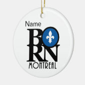GEBORENE Montrealer Zolltarif Keramik Ornament (Links)