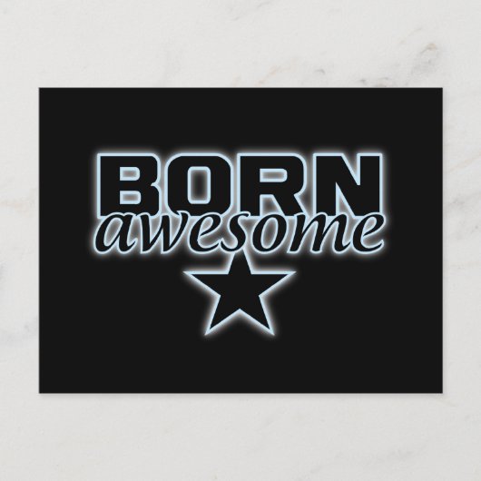 Geborene Phantastische Postkarte (Vorderseite)