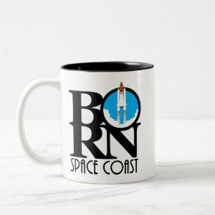 GEBORENE Raumküste 11 Zweifarbige Tasse