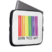 Geborene Regenbogenmarke Laptopschutzhülle (Vorne Rechts)