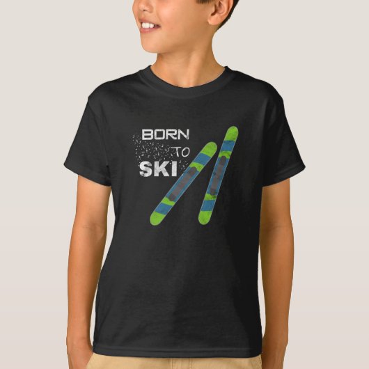 Geborene Skipiste T-Shirt (Vorderseite)