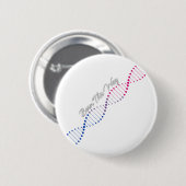 Geborene so Bisexuelle - Bisexuelle StolperDNA Button (Vorne & Hinten)