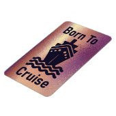 Geborene to Cruise Rose Gold Kabine Türmarkierung Magnet (Linke Seite)