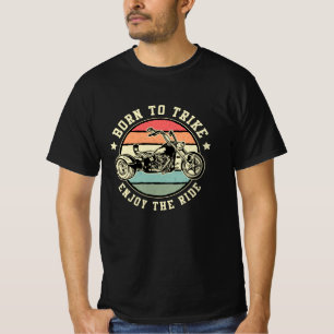 Geborene Trike für Triker Genießen Sie den Motorra T-Shirt