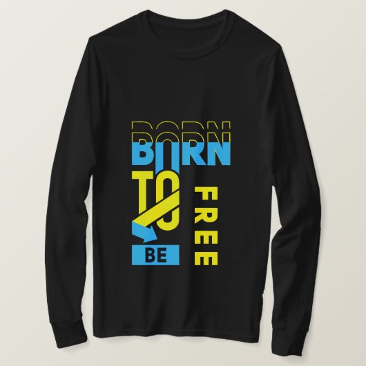 Geborene Typografie T-Shirt (Design vorne)