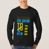Geborene Typografie T-Shirt (Vorderseite)