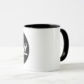 Geborene Typografie Tasse (VorderseiteRechts)