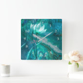 GEBORENE VON DRAGONFLY QUADRATISCHE WANDUHR (Zuhause)