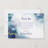 Geborene von Wasser und Geist orthodoxe Taufe Dankeskarte (Vorderseite)