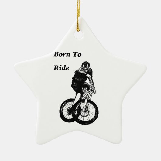 Geborene Weihnachtsgeschenke Keramik Ornament (Vorne)