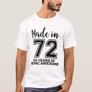 Geborenen 1972 50. Geburtstagsfrau Frauen 50 Jahre T-Shirt