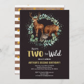 Geborenen Wildwälder zum Geburtstag Ankündigung (Vorne/Hinten)