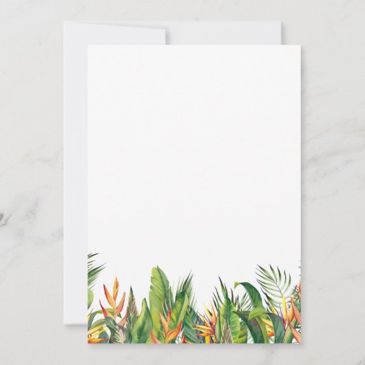 Geborenen Zwei-Seid-Safari-Thema Mädchen am zweite Einladung (Rückseite)