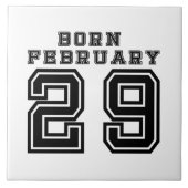 Geborener 29. Februar Fliese (Vorderseite)