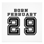 Geborener 29. Februar Fotodruck (Vorne)