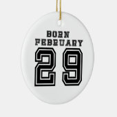 Geborener 29. Februar Keramikornament (Rechts)
