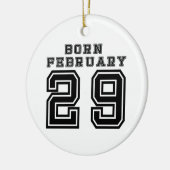 Geborener 29. Februar Keramikornament (Links)