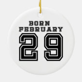 Geborener 29. Februar Keramikornament (Hinten)