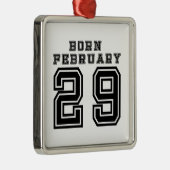 Geborener 29. Februar Ornament Aus Metall (Rechts)