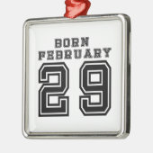 Geborener 29. Februar Ornament Aus Metall (Links)