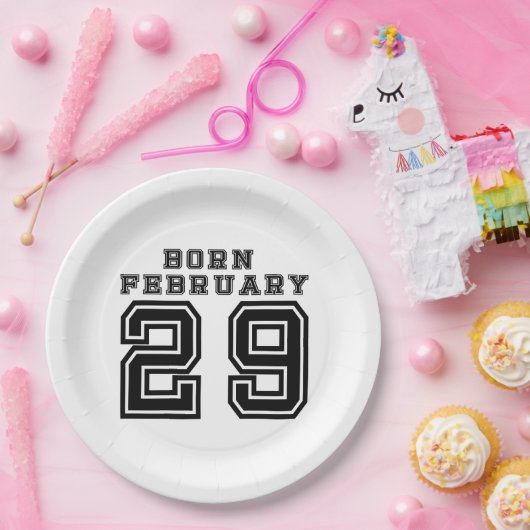 Geborener 29. Februar Pappteller (Party)