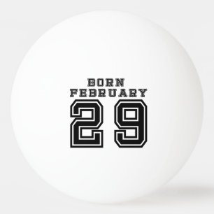 Geborener 29. Februar Tischtennisball