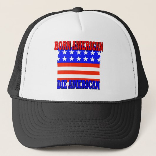 Geborener Amerikaner Truckerkappe (Vorderseite)