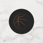 Geborener Ball Basketball Geburtstag Konfetti (Klein Vorderseite)