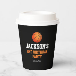 Geborener Ball Basketball Geburtstag Pappbecher