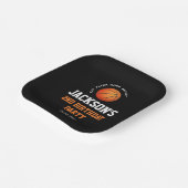 Geborener Ball Basketball Geburtstag Pappteller (Gewinkelt)