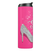 Geborener bis Sparkle Aschenputtel Slipper Shoe Gl Thermosbecher (Nach links gedreht)