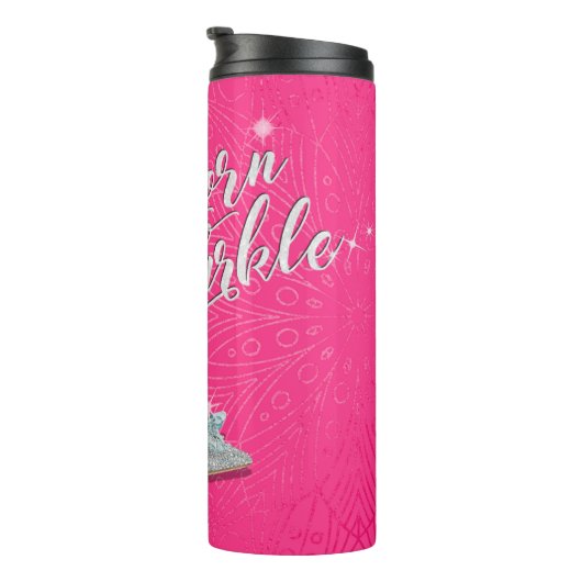 Geborener bis Sparkle Aschenputtel Slipper Shoe Gl Thermosbecher (Nach rechts gedreht)