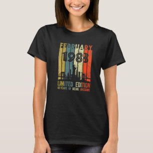 Geborener Februar 1983 40. Geburtstag T-Shirt