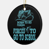 Geborener Fisch für Bassfische Keramik Ornament (Links)