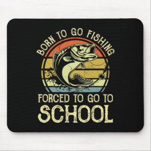 Geborener Fischfang zum Fischfang in der Schule Mousepad