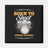 Geborener Fotograf Magnet (Vorne)