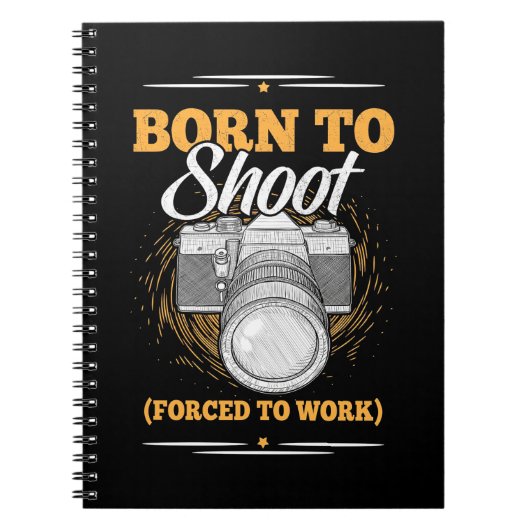 Geborener Fotograf Notizblock (Vorderseite)