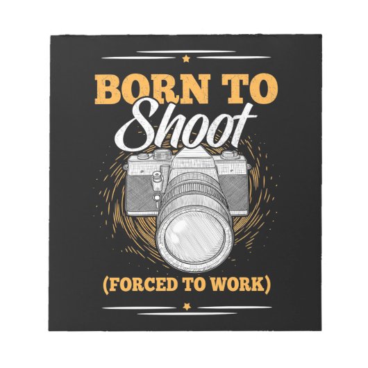 Geborener Fotograf Notizblock (Vorderseite)