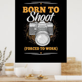 Geborener Fotograf Poster (Küche)